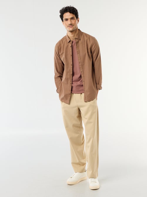 T-shirt tinta unita - Slim fit - Kiabi