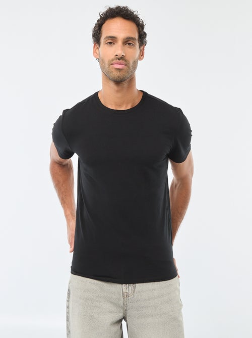 T-shirt tinta unita - Slim fit - Kiabi