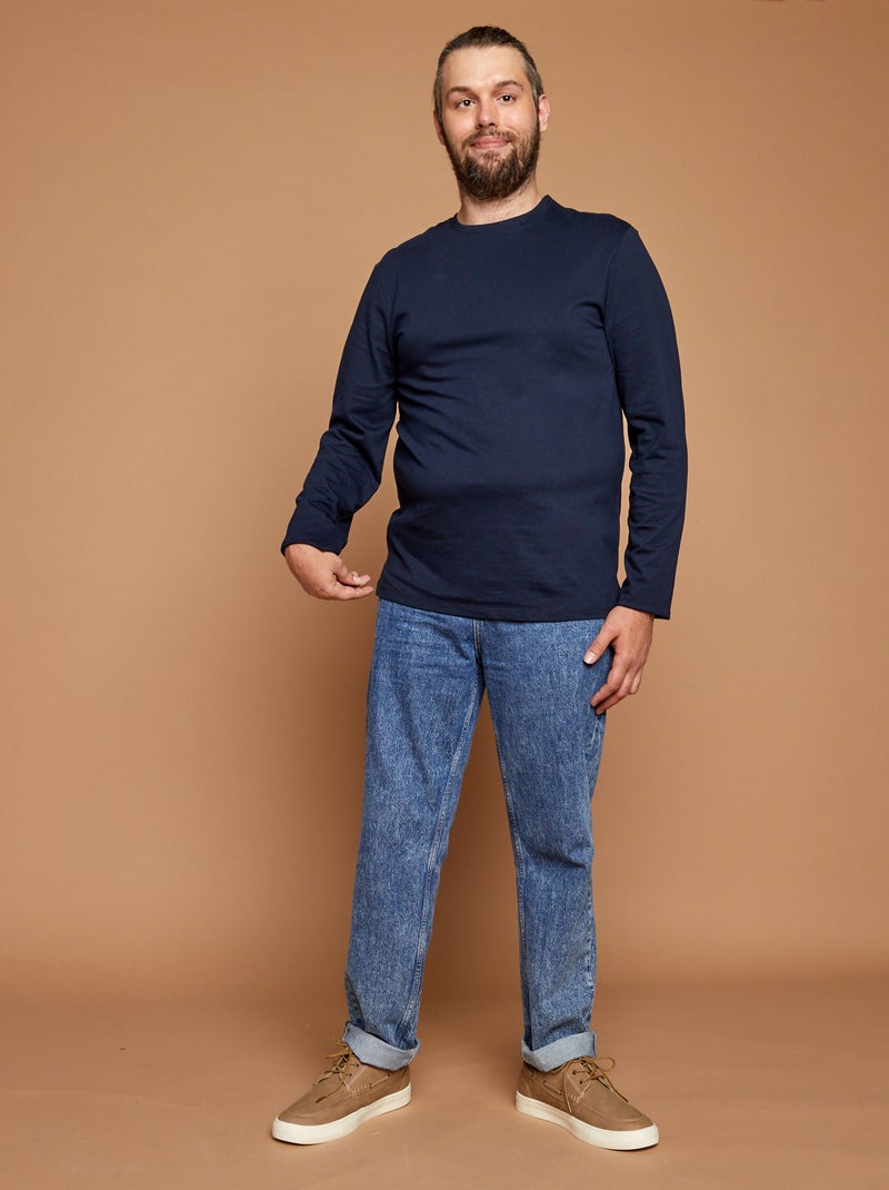 T-shirt tinta unita - So Easy blu - Kiabi