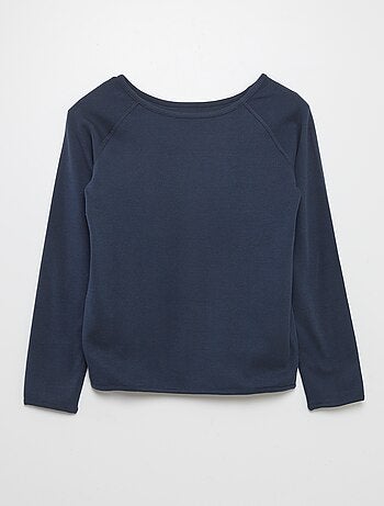 T-shirt tinta unita a maniche lunghe - So Easy