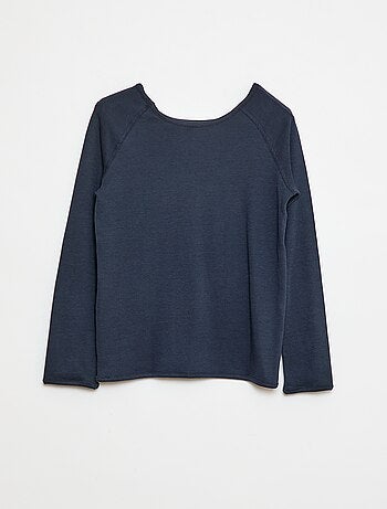 T-shirt tinta unita a maniche lunghe - So Easy