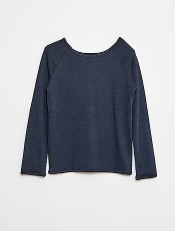 T-shirt tinta unita a maniche lunghe - So Easy