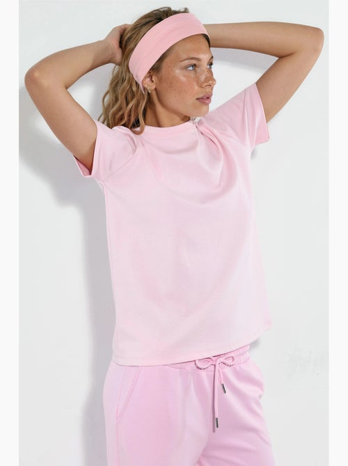 T-shirt tinta unita con girocollo busem - Kiabi T-shirt tinta unita con girocollo busem - Kiabi