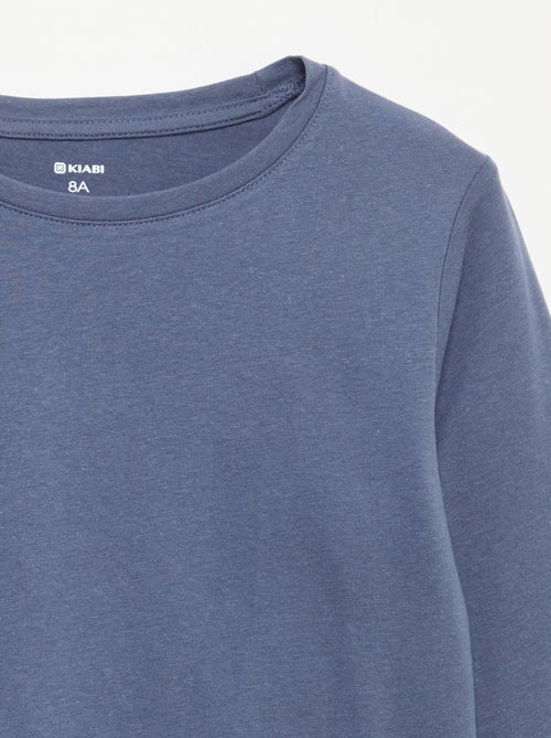 T-shirt tinta unita con spalle arricciate - Kiabi T-shirt tinta unita con spalle arricciate - Kiabi
