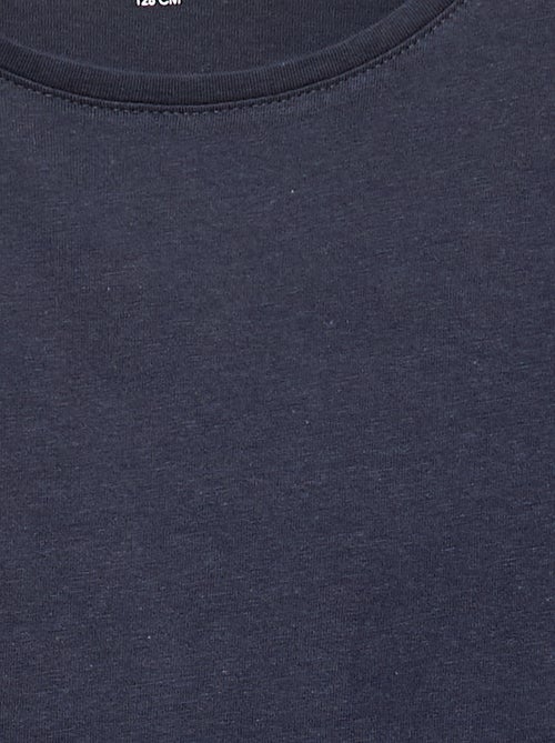 T-shirt tinta unita con spalle arricciate - Kiabi