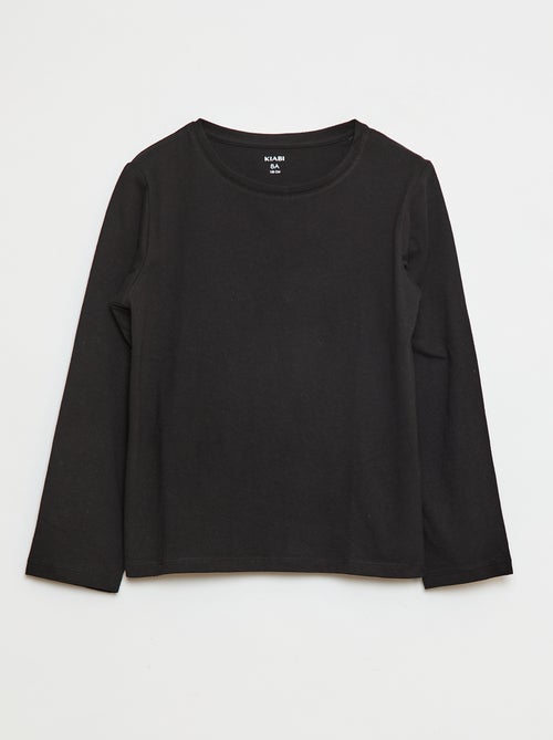 T-shirt tinta unita con spalle arricciate - Kiabi