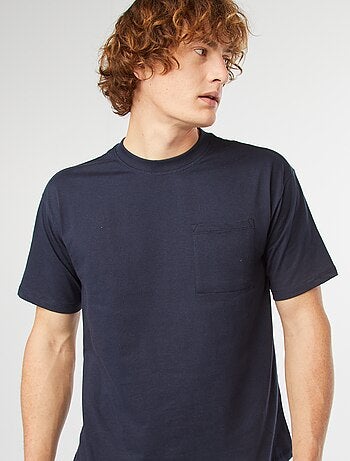 T-shirt tinta unita con taschino