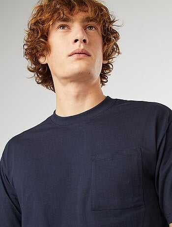T-shirt tinta unita con taschino