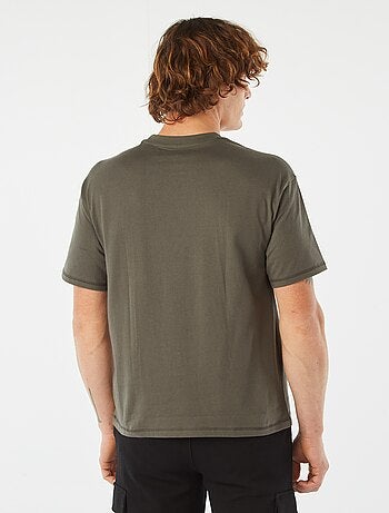 T-shirt tinta unita con taschino