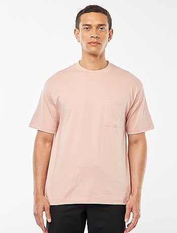 T-shirt tinta unita con taschino