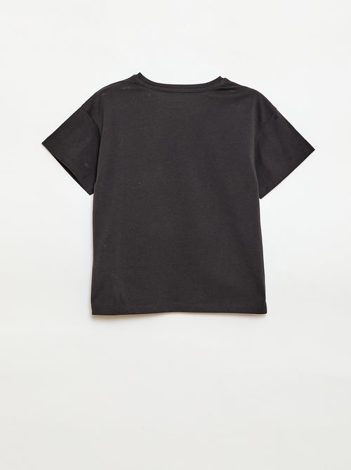 T-shirt tinta unita 'Disney' 'Minnie' in cotone - Kiabi