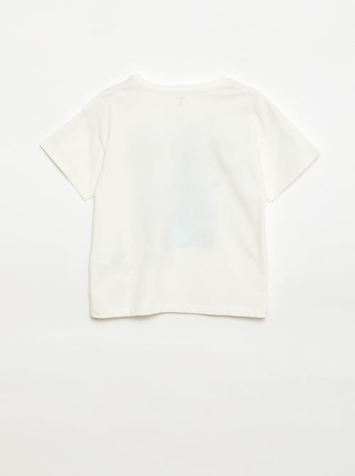 T-shirt tinta unita \'Disney\' \'Stitch\' in cotone - Kiabi