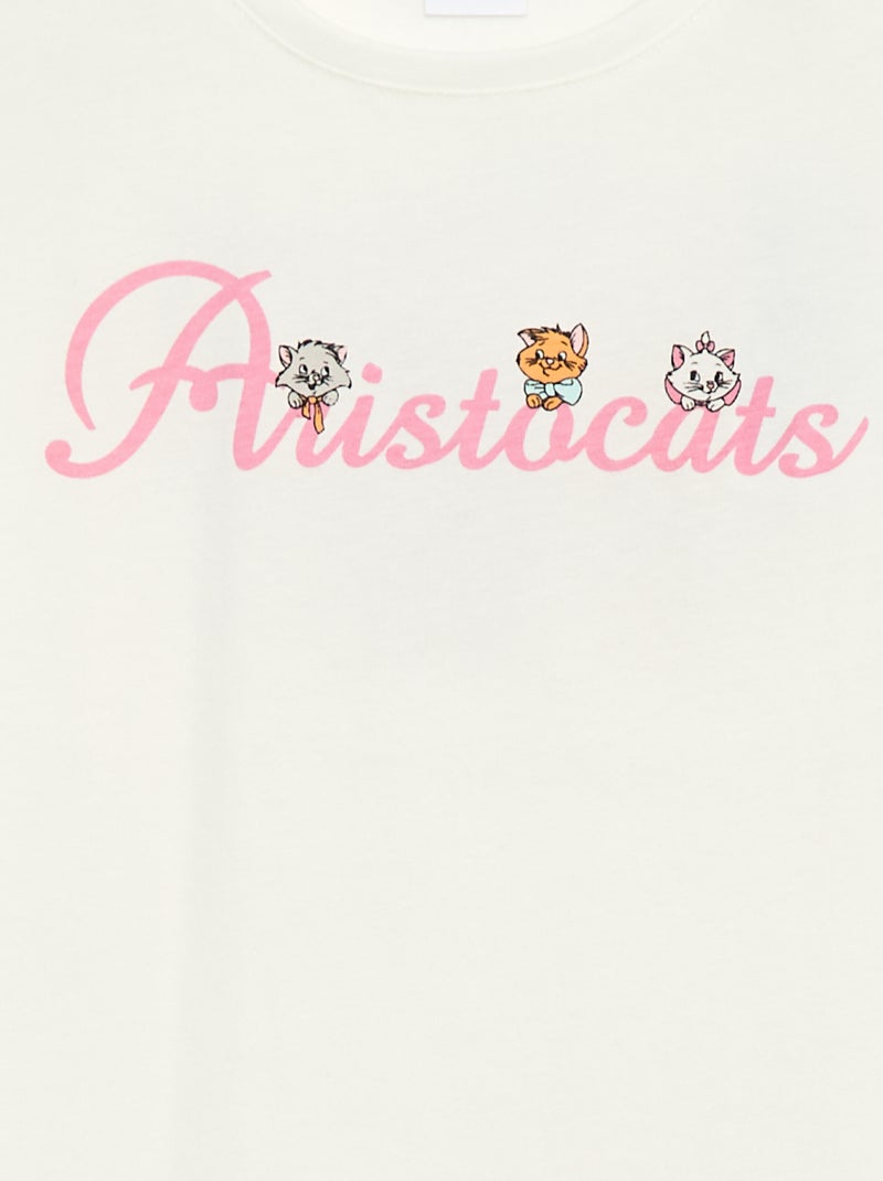 T-shirt tinta unita 'Gli Aristogatti' 'Disney' Bianco - Kiabi