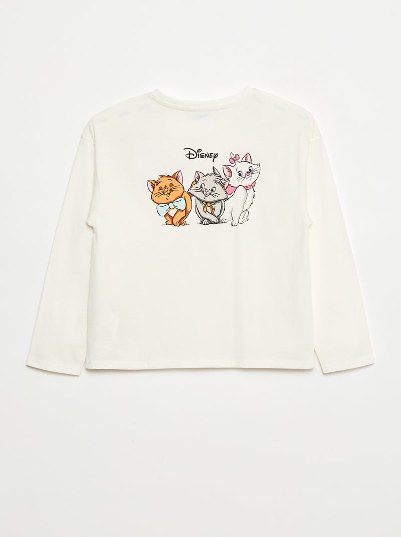 T-shirt tinta unita 'Gli Aristogatti' 'Disney' Bianco - Kiabi