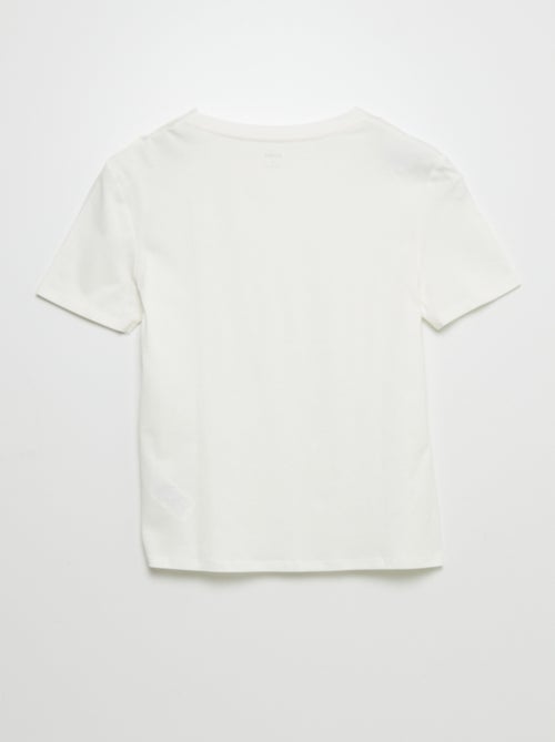 T-shirt tinta unita in cotone - So Easy - Kiabi