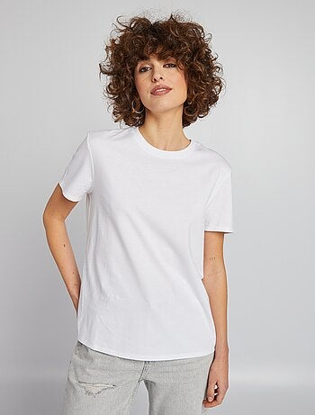 T-shirt tinta unita in jersey