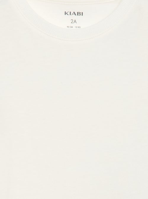 T-shirt tinta unita in jersey di cotone - Kiabi T-shirt tinta unita in jersey di cotone - Kiabi