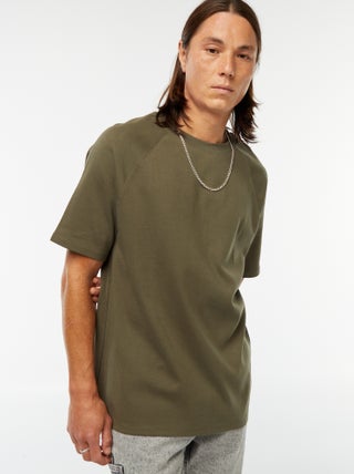T-shirt tinta unita maniche corte comfort fit