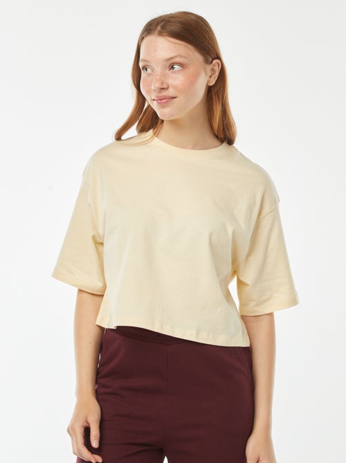 T-shirt tinta unita modello corto maniche corte - Kiabi