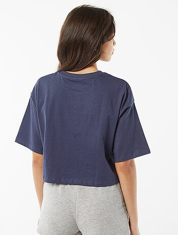 T-shirt tinta unita modello corto maniche corte