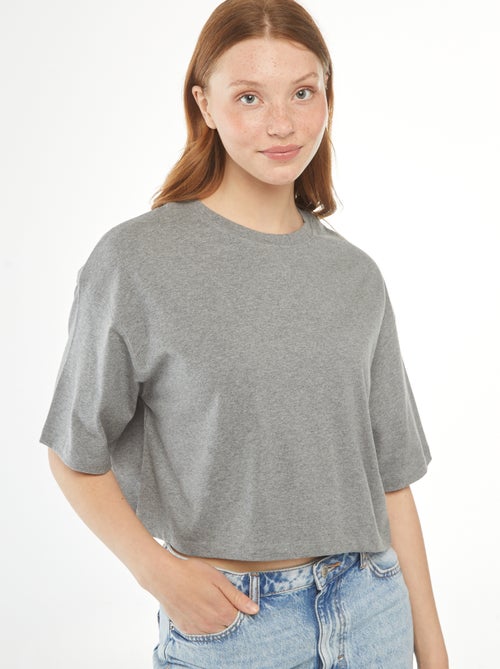 T-shirt tinta unita modello corto maniche corte - Kiabi