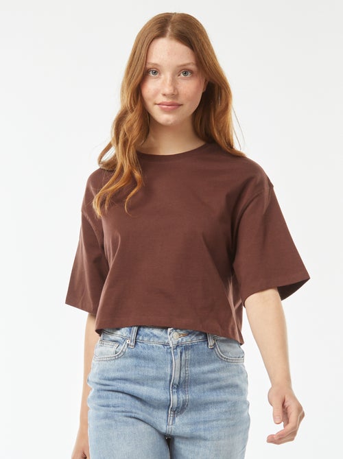 T-shirt tinta unita modello corto maniche corte - Kiabi