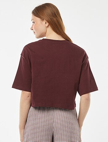 T-shirt tinta unita modello corto maniche corte