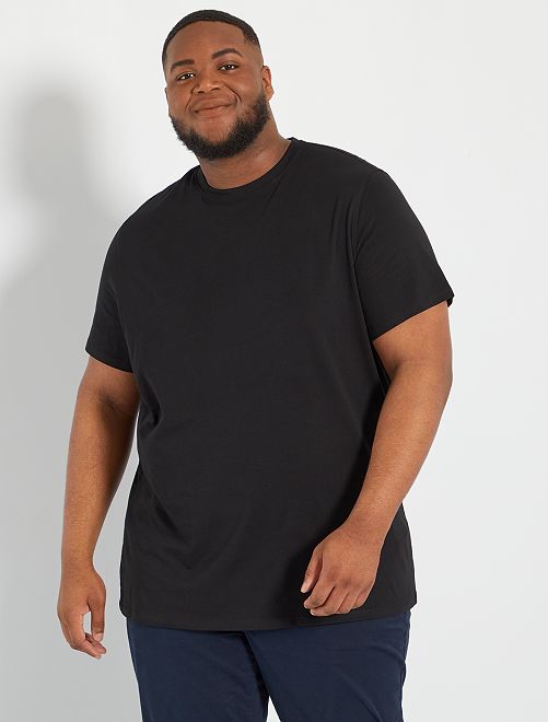 T-shirt tinta unita puro cotone - nero - Kiabi - 5.00€