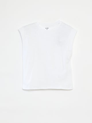 T-shirt tinta unita senza maniche