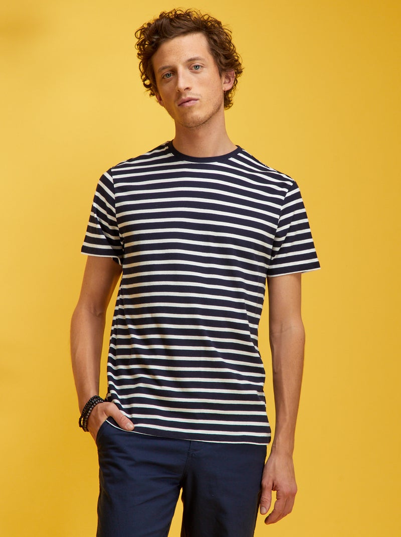 T-shirt tipo marinière BLU - Kiabi