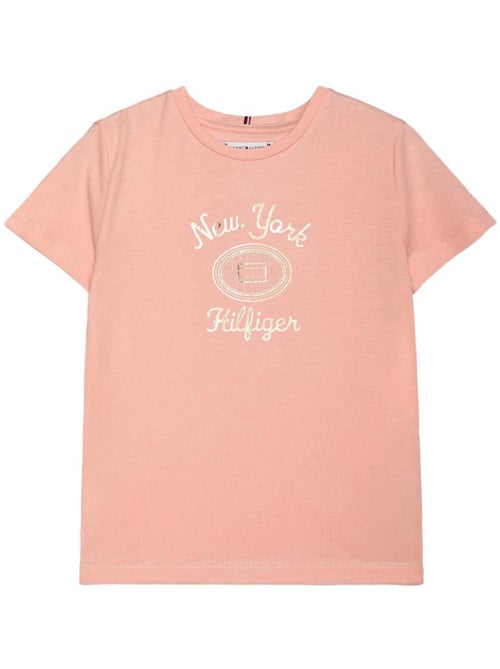 T-shirt Tommy Hilfiger da bambina con logo a lamina - Kiabi T-shirt Tommy Hilfiger da bambina con logo a lamina - Kiabi