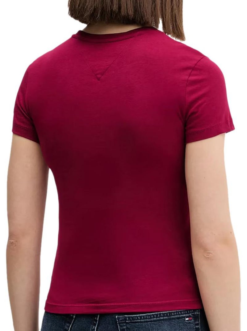 T-shirt Tommy Hilfiger da Donna Rosso - Kiabi