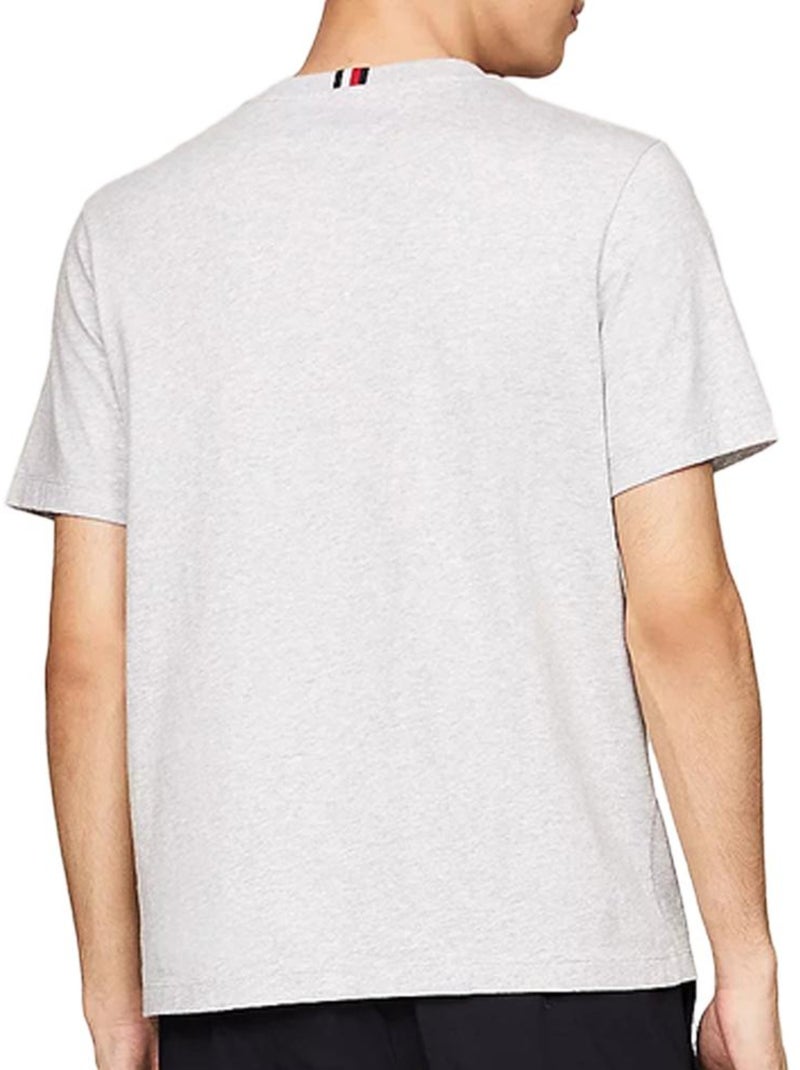 T-shirt Tommy Hilfiger da Uomo con Taschino Grigio argentato - Kiabi