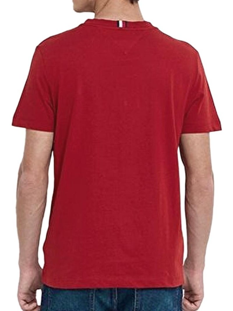 T-shirt Tommy Hilfiger da Uomo Stampata Rosso - Kiabi