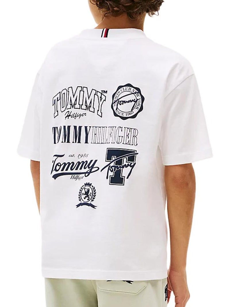 T-Shirt Tommy Hilfiger per Ragazzo - Bianco - Kiabi
