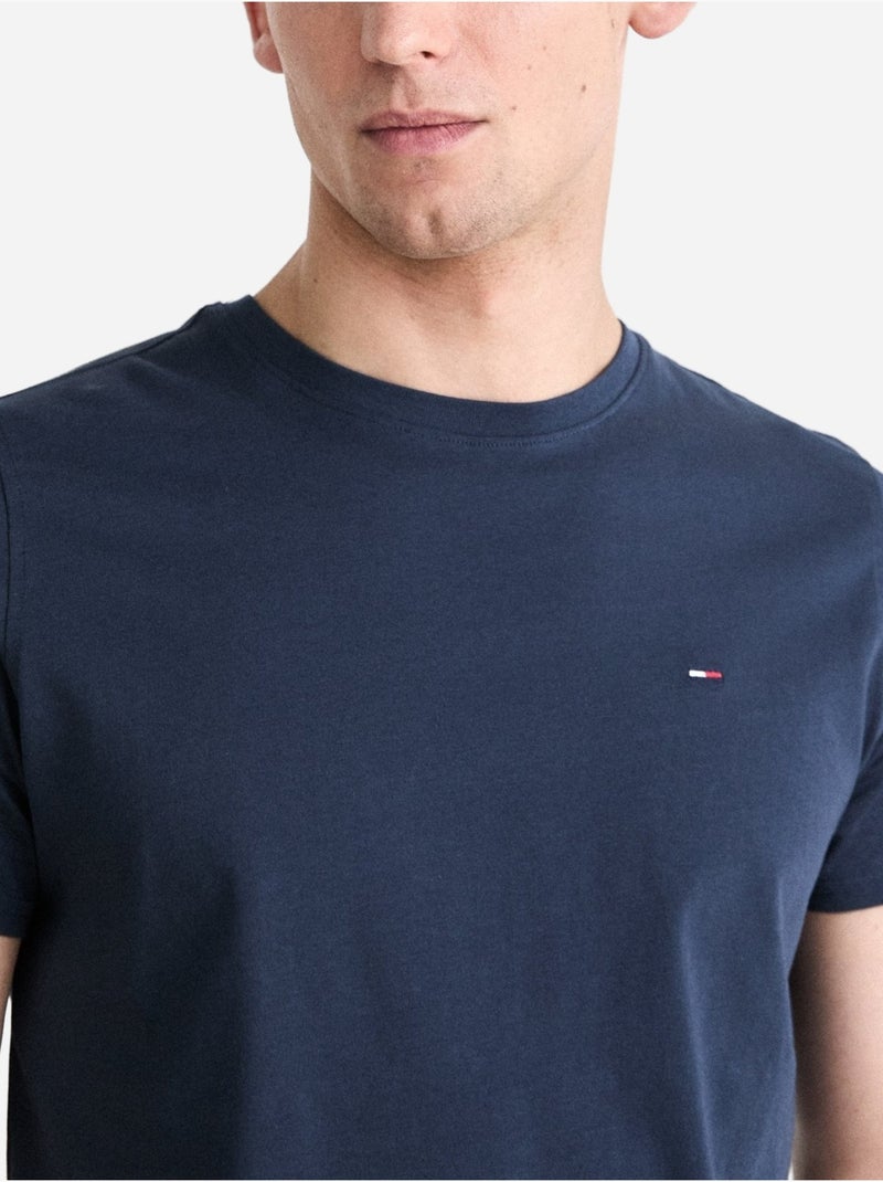 T-shirt Tommy Hilfiger Uomo in Jersey Blu scuro - Kiabi