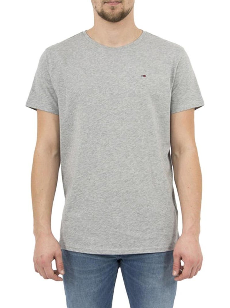 T-shirt Tommy Hilfiger Uomo in Jersey Grigio - Kiabi