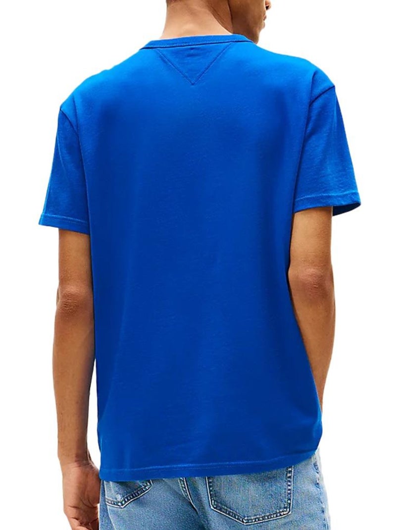 T-shirt Tommy Jeans Uomo con Logo Distintivo Blu - Kiabi