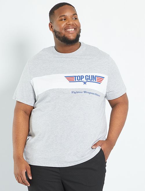 T-shirt 'Top Gun' - GRIGIO - Kiabi - 15.00€