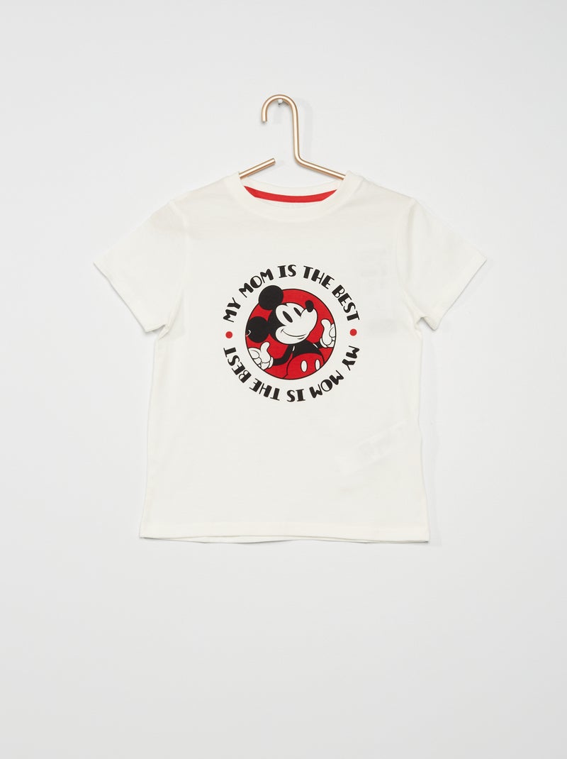 T-shirt 'Topolino' speciale festa della mamma BIANCO - Kiabi