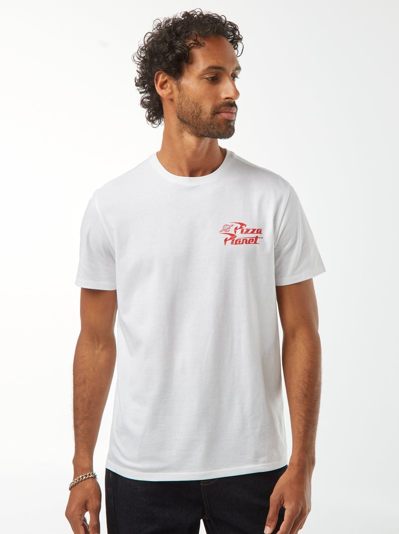 T-shirt 'Toy Story' 'Pizza Planet' a maniche corte Bianco - Kiabi