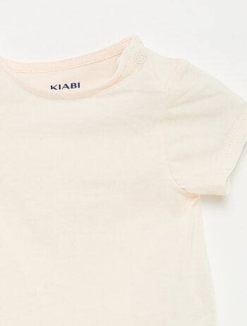 T-shirt + tuta corta con stampa a fiori - 2 pezzi