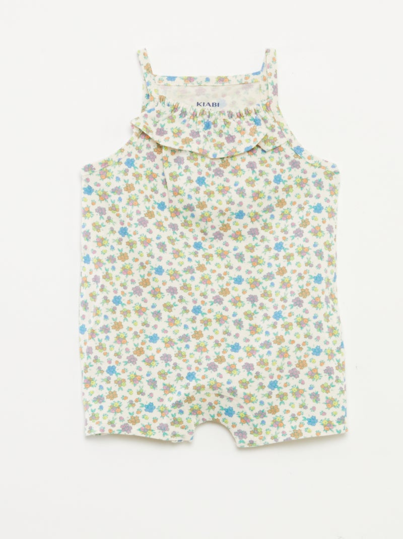 T-shirt + tuta corta con stampa a fiori - 2 pezzi ROSA - Kiabi