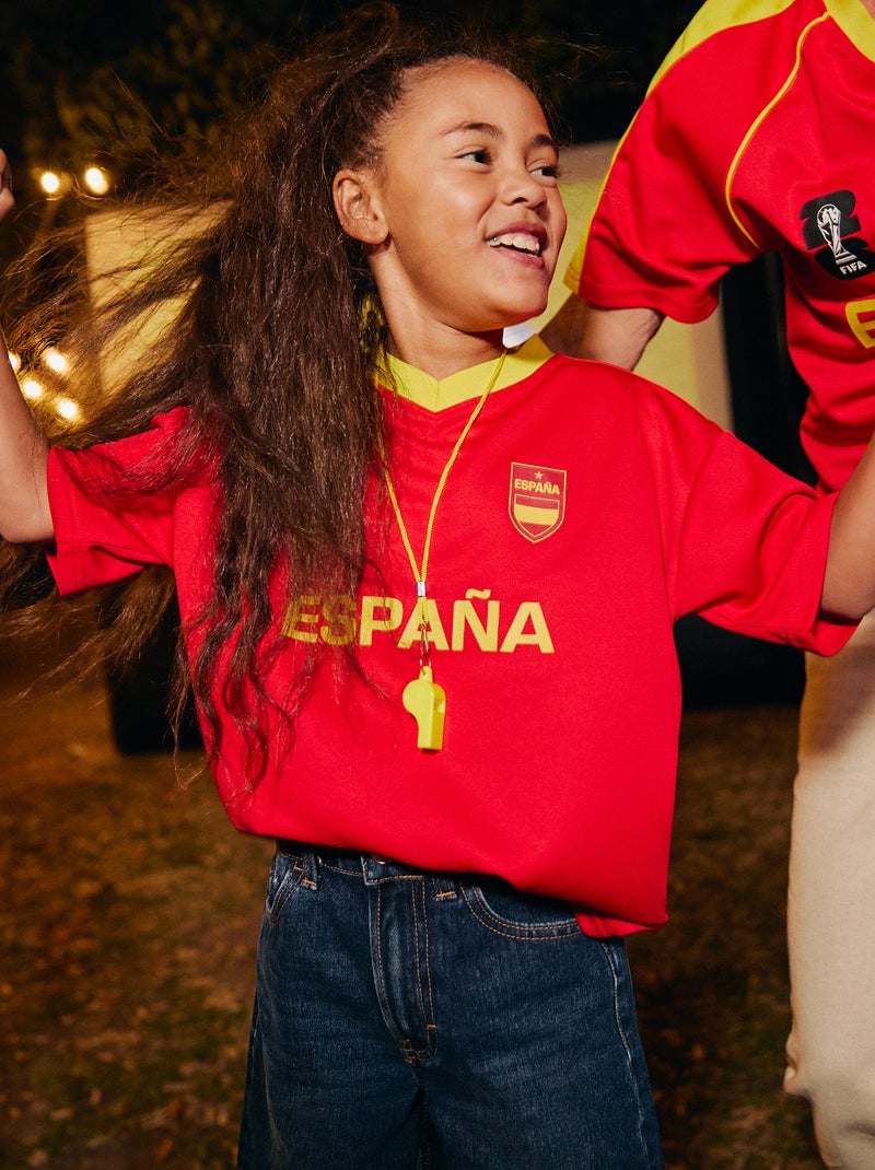 T-shirt ufficiali con licenza della Coppa del Mondo FIFA 26™ - Brasile Rosso - Kiabi