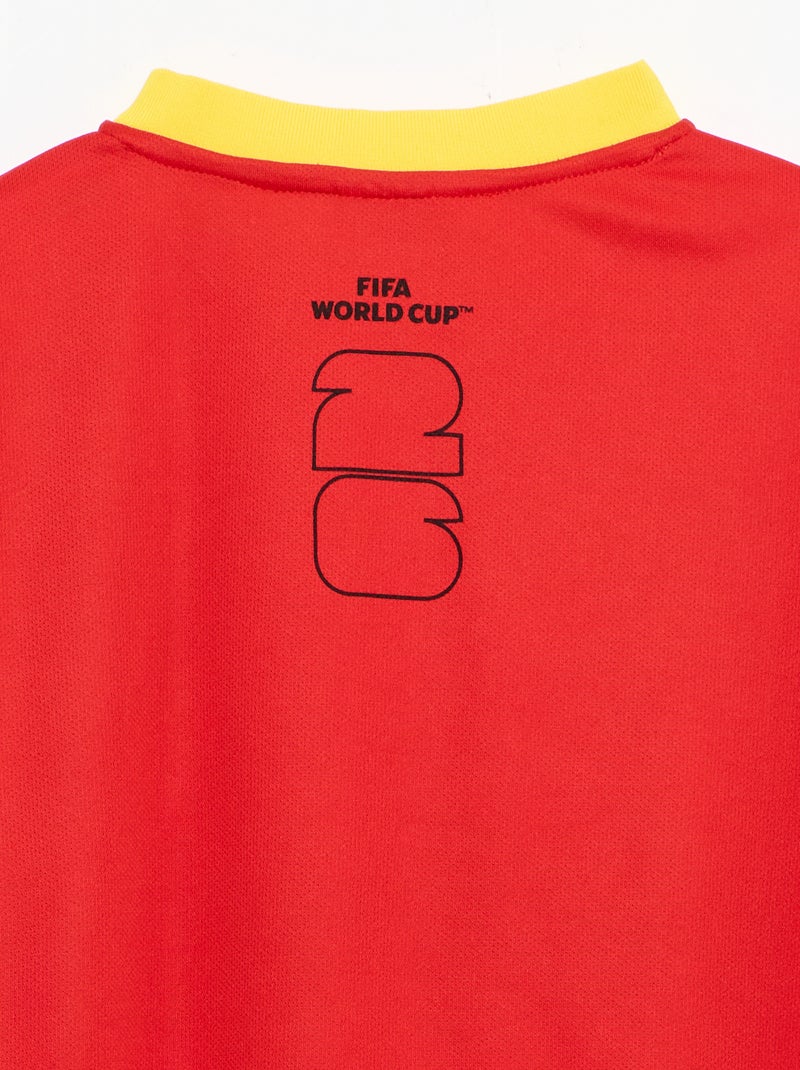 T-shirt ufficiali con licenza della Coppa del Mondo FIFA 26™ - Brasile Rosso - Kiabi