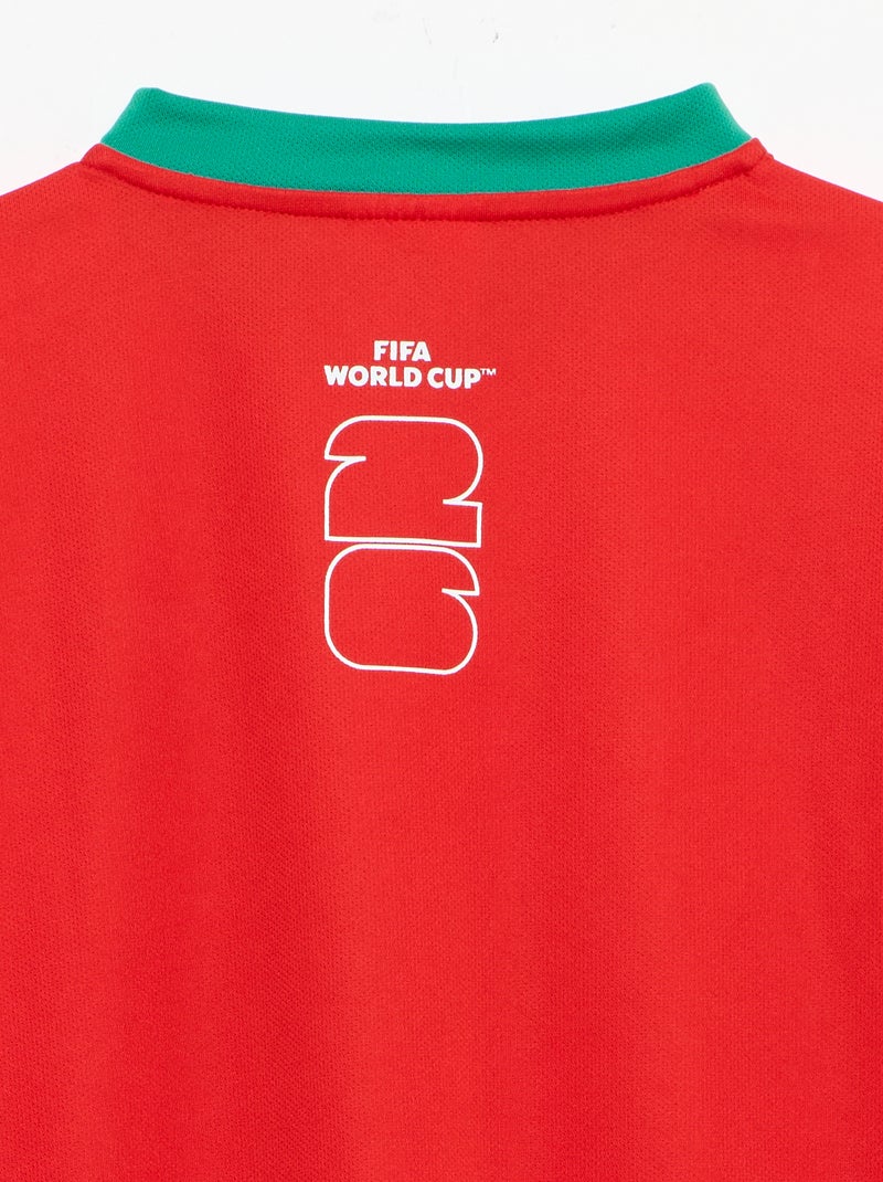 T-shirt ufficiali con licenza della Coppa del Mondo FIFA 26™ - Brasile Rosso - Kiabi