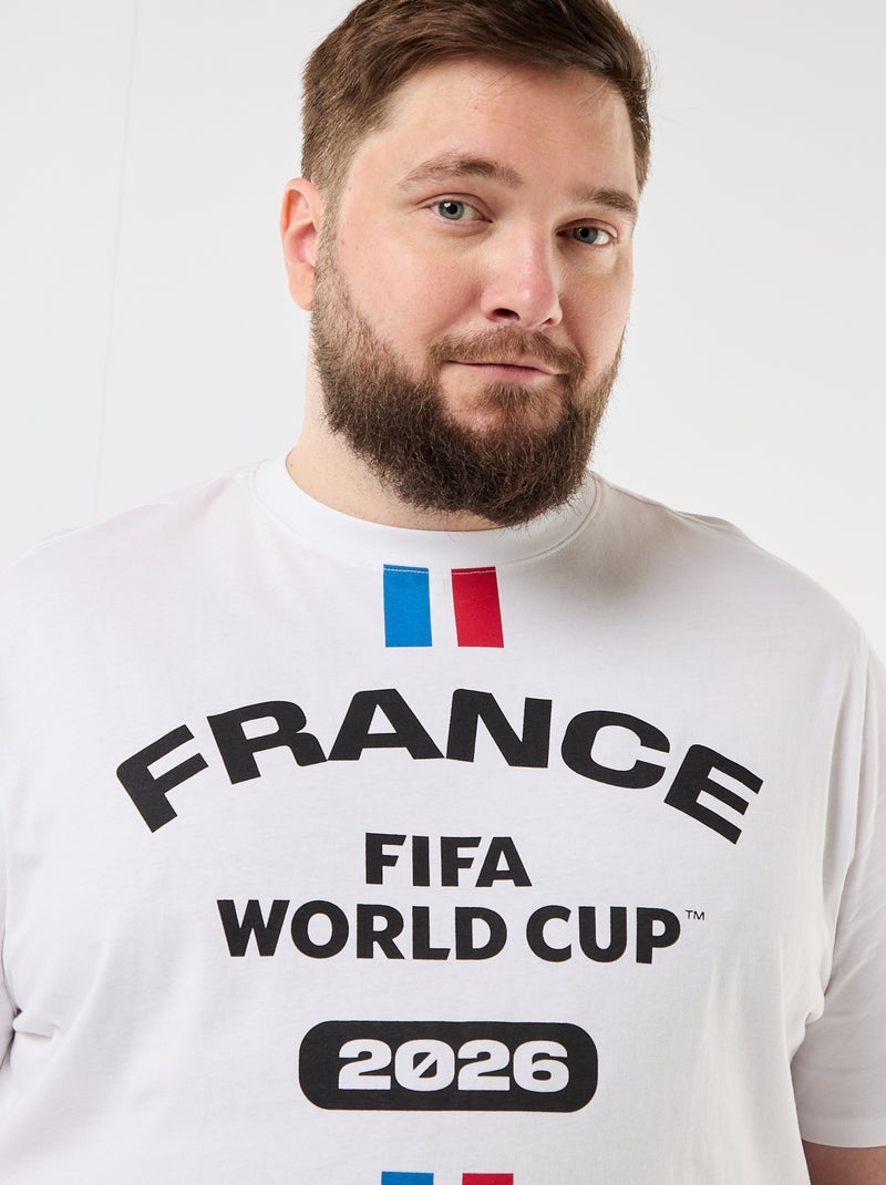 T-shirt ufficiali con licenza per la Coppa del Mondo FIFA 26™ - Francia Bianco - Kiabi