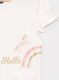 Bambina 3-12 anni - T-shirt 'unicorno' - Kiabi