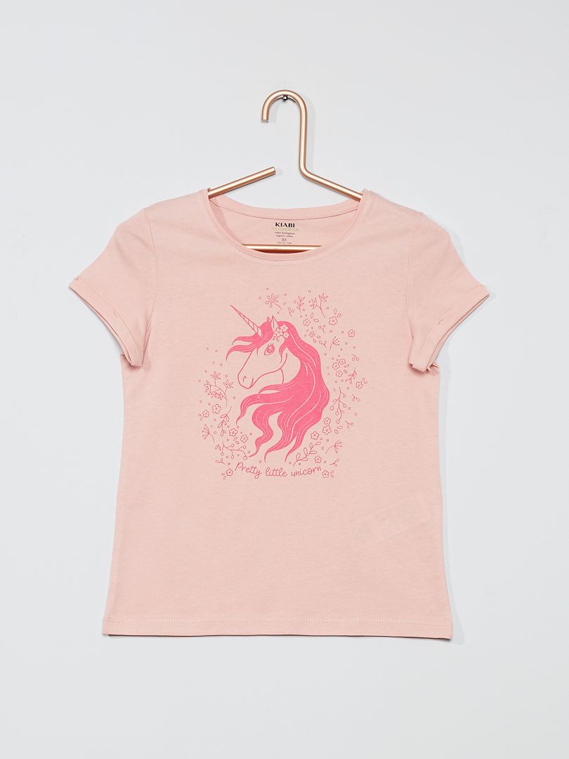 T-shirt  'unicorno' ROSA - Kiabi