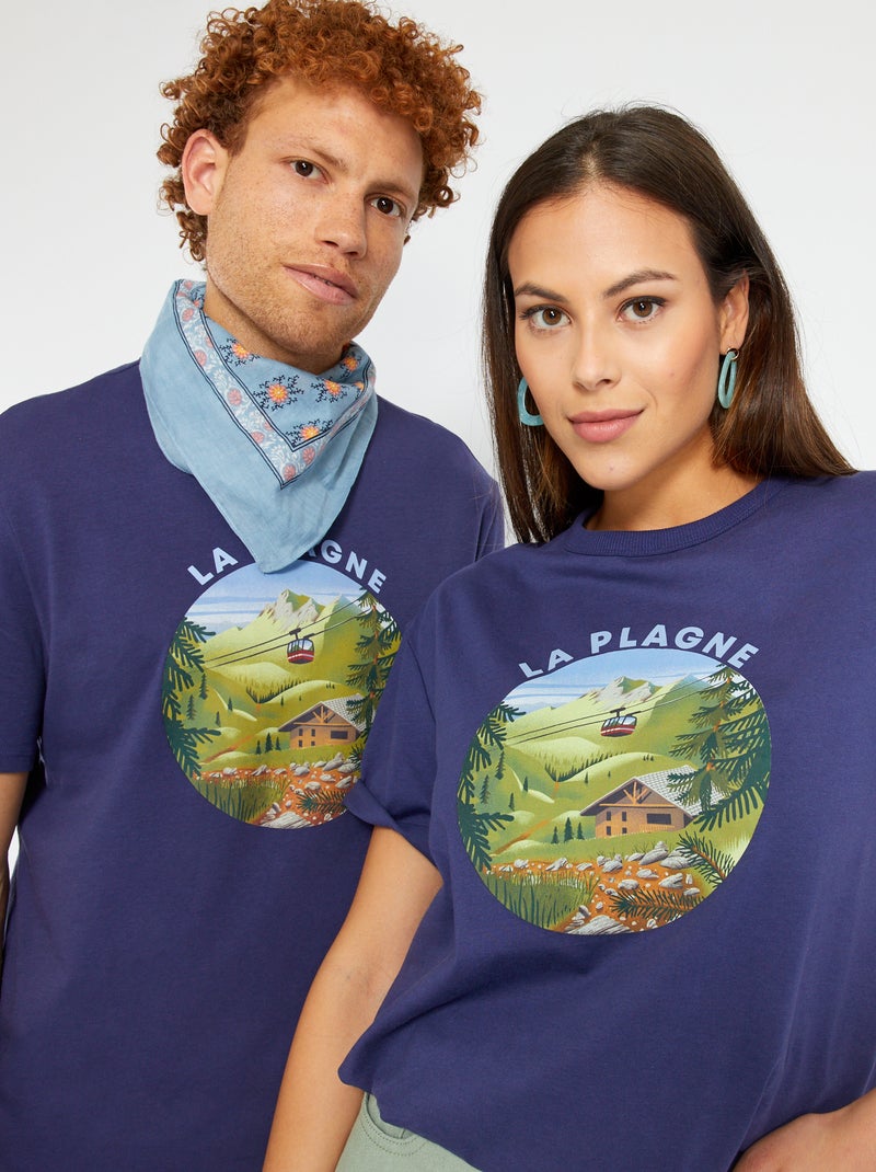 T-shirt unisex 'Baux de Provence' BLU - Kiabi